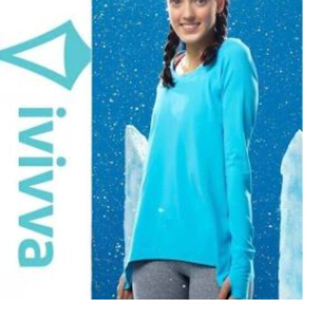 IVIVVA Blue Practice Ready Long Sleeve Tee Youth 14